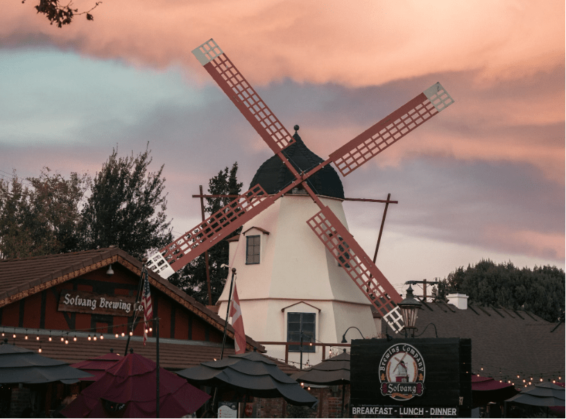 Photo of the Solvang Brewing Co. building in Solvang, CA