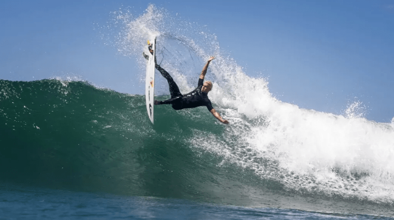 Mateus Herdy free surfing before the Vans US Open of Surfing at Lowers, Trestles, San Clemente on July 29, 2022. Sean Evans / Red Bull Contact Pool